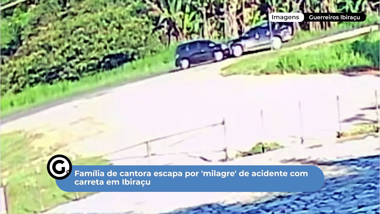 Família de cantora escapa por 'milagre' de acidente com carreta em Ibiraçu