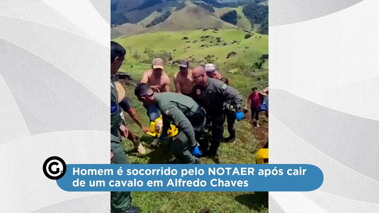 Homem é socorrido pelo NOTAER após cair de um cavalo em Alfredo Chaves