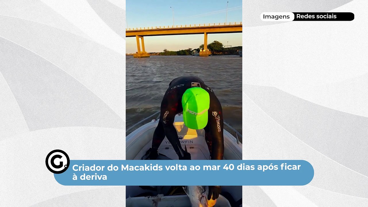Criador do Macakids volta ao mar 40 dias após ficar à deriva