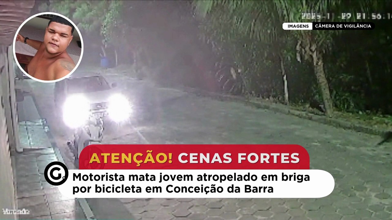 Motorista mata jovem atropelado em briga por bicicleta em Conceição da Barra