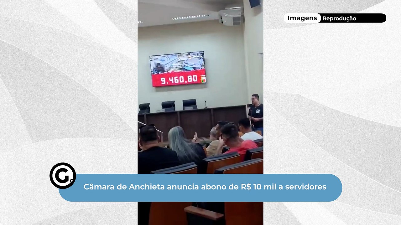 Câmara de Anchieta anuncia abono de R$ 10 mil a servidores