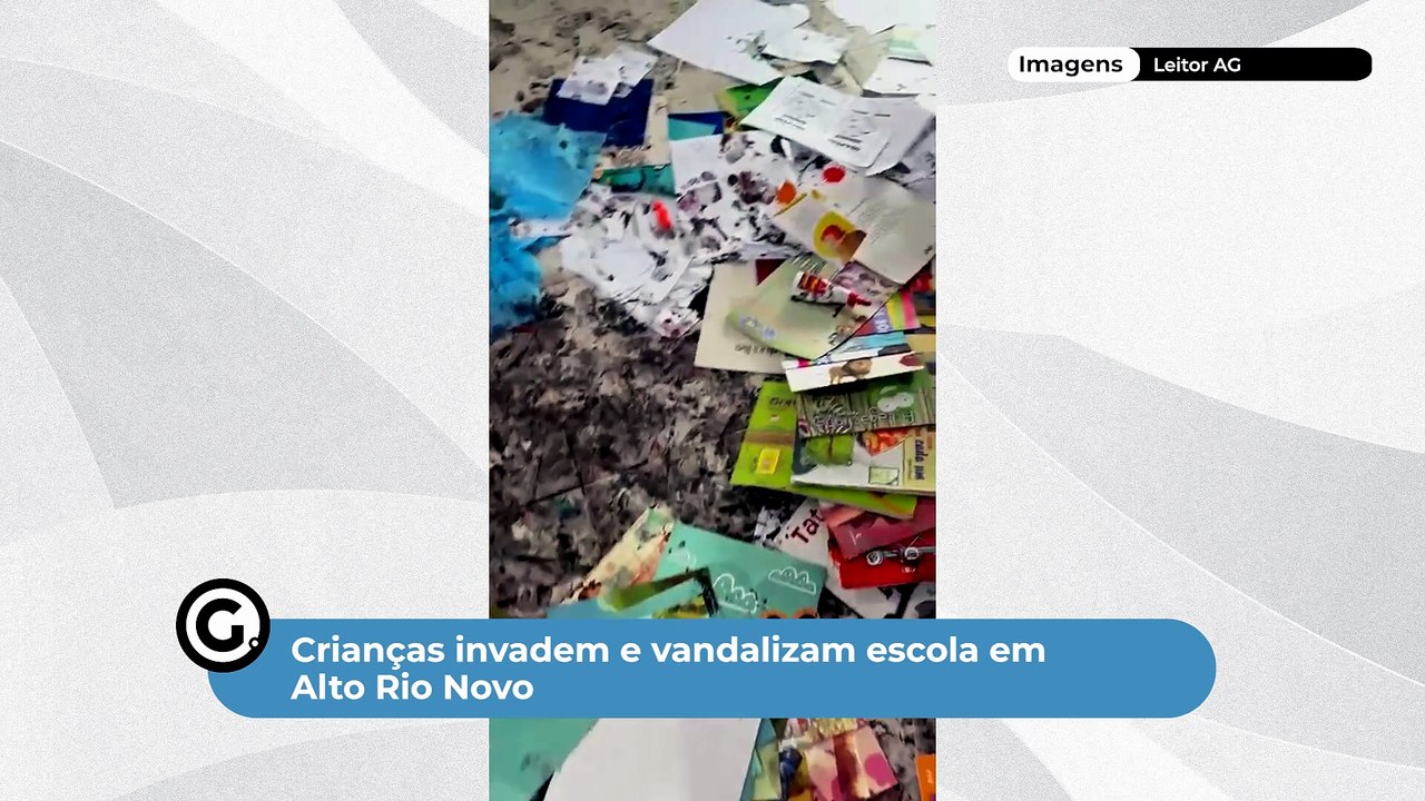 Crianças invadem e vandalizam escola em Alto Rio Novo