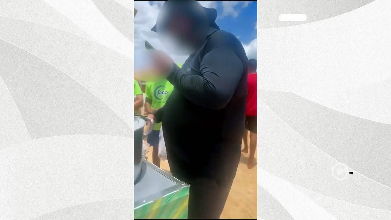 Ambulante é detido após atacar fiscais em ação de fiscalização em Guriri