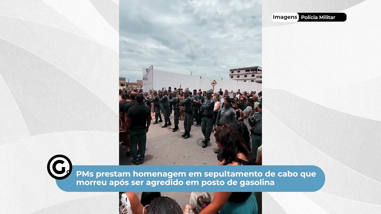 PMs prestam homenagem em sepultamento de cabo q...