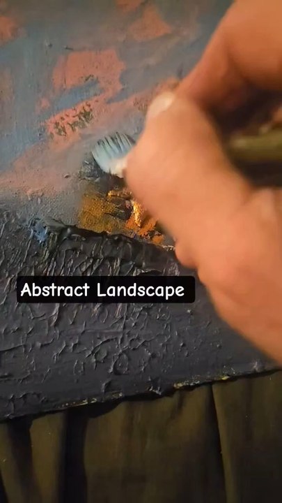 Abstract Landscape on a Canvas Panel