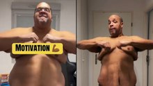 Il y a plus de 60 kg d'écart entre ces deux vidéos de moi 💪🏾 #motivation