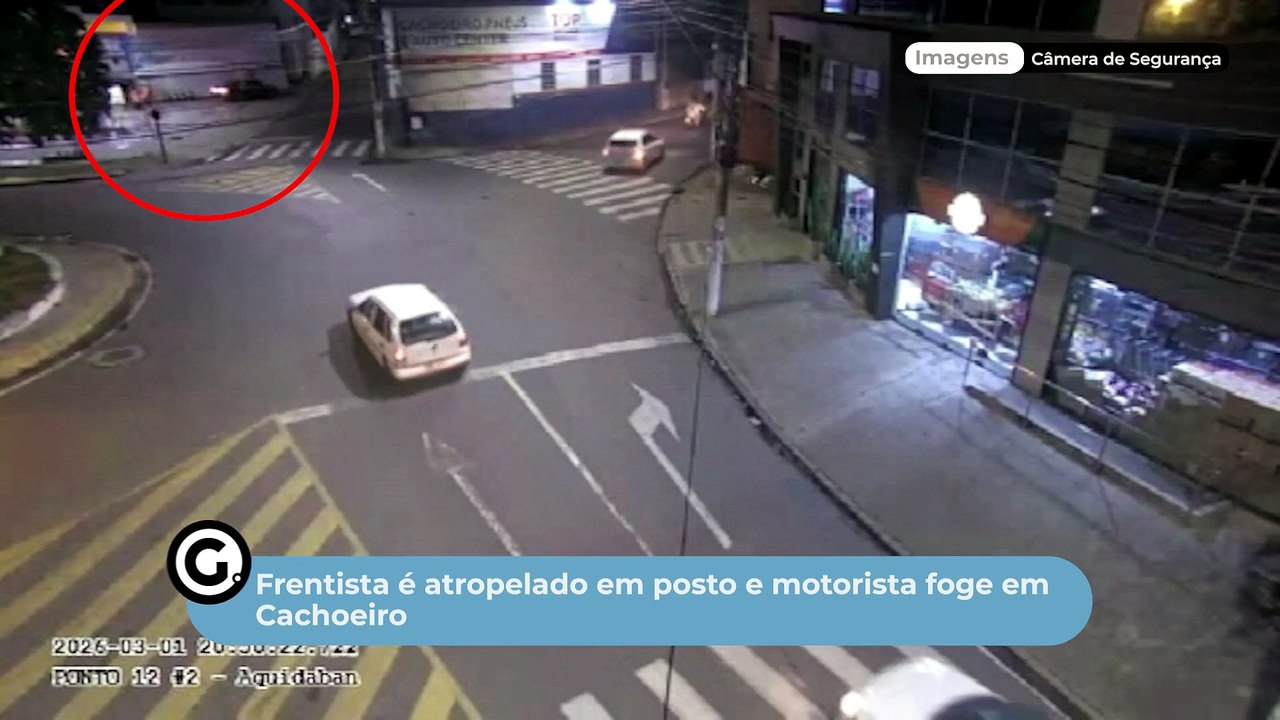 Frentista é atropelado em posto e motorista foge em Cachoeiro