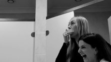 The mom-to-be joyfully shares her pregnancy news with friends