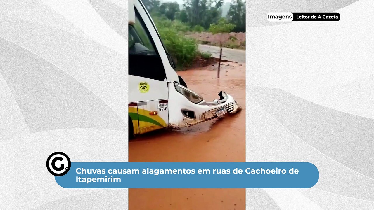 Chuvas causam alagamentos em ruas de Cachoeiro...