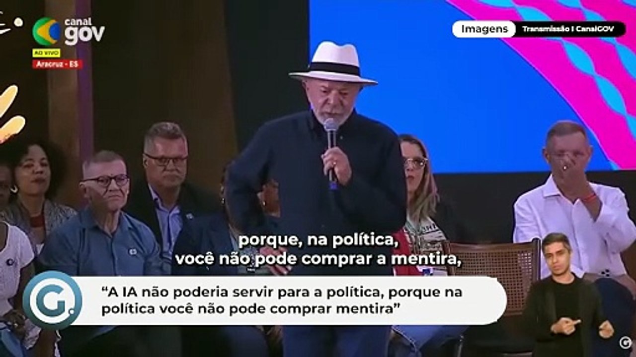 “A inteligência artificial não poderia servir para a política, porque na política você não pode comprar mentira”
