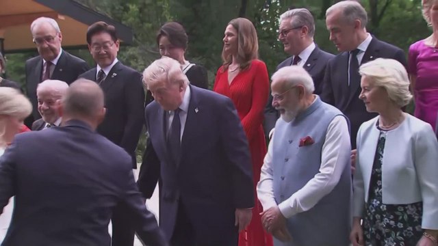 Trump grips Modi’s wrist at G7 summit in moment that quickly goes viral worldwide