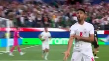 Deportenló ya mismo: un iraní festejó "tirandole tiros" a la tribuna en el mundial