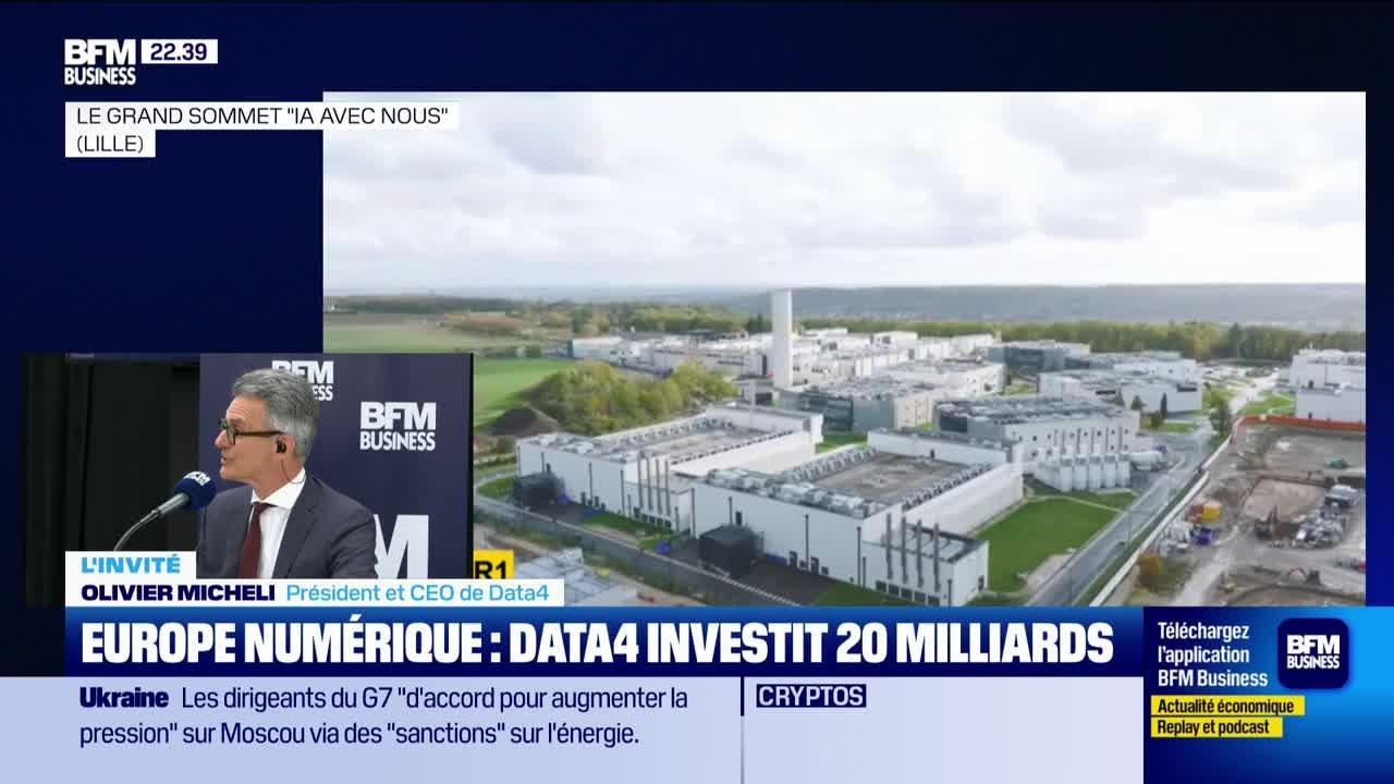 Europe numérique : Data4 investit 20 milliards - 16/06