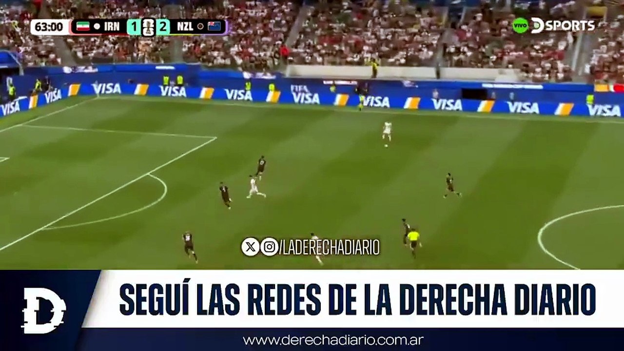 Mundial 2026: El gol completo del iraní que debe ser deportado