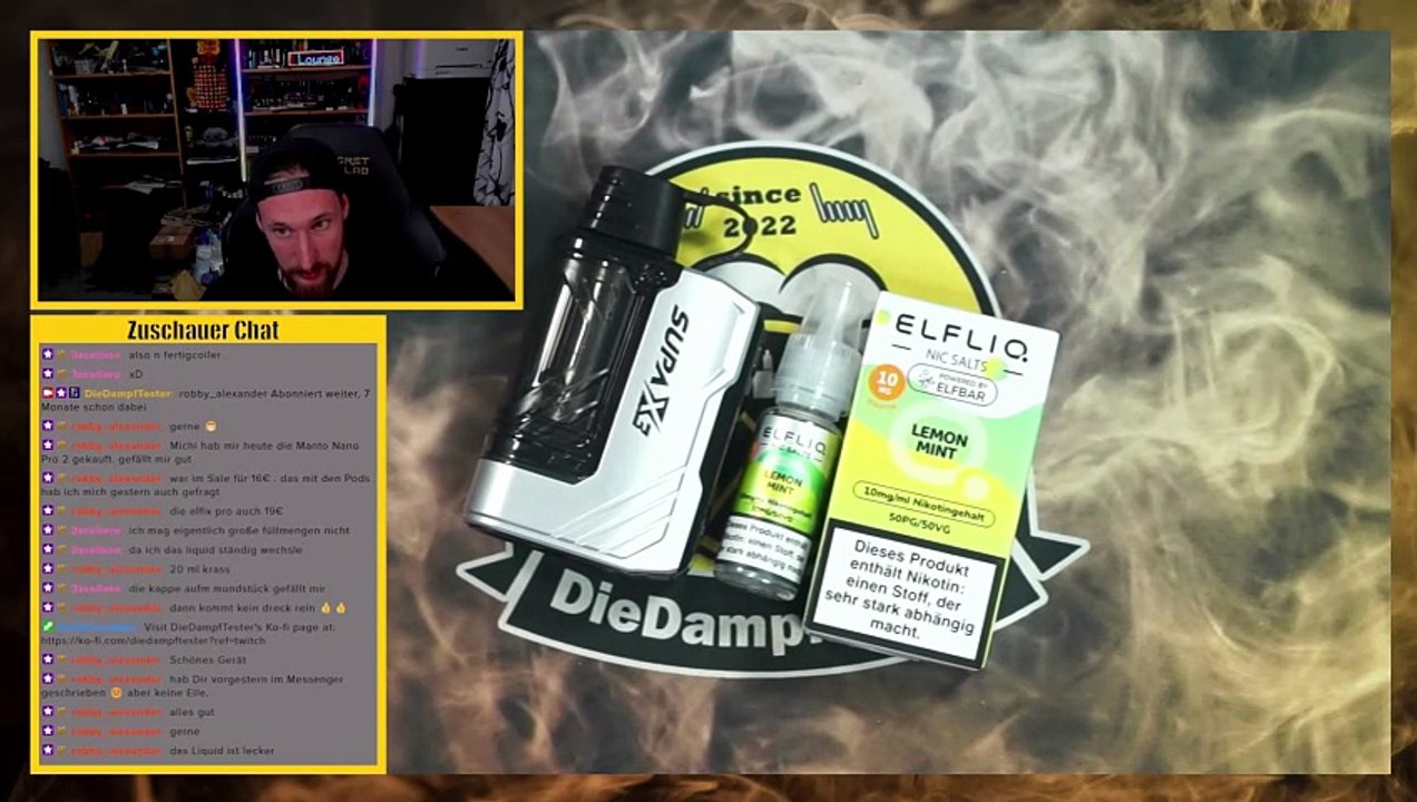 Elfliq Lemon Mint Liquid Geschmackstest