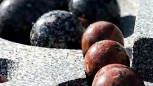 Granite Spheres Sorted Into Perfect Pattern ✨ Satisfying Stone Arrangement