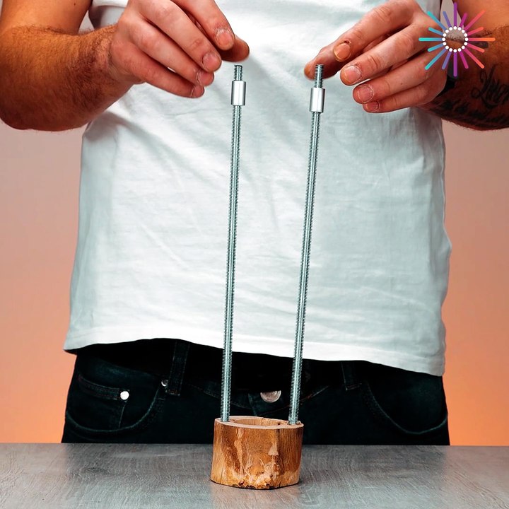Unique DIY wooden lamp 😍