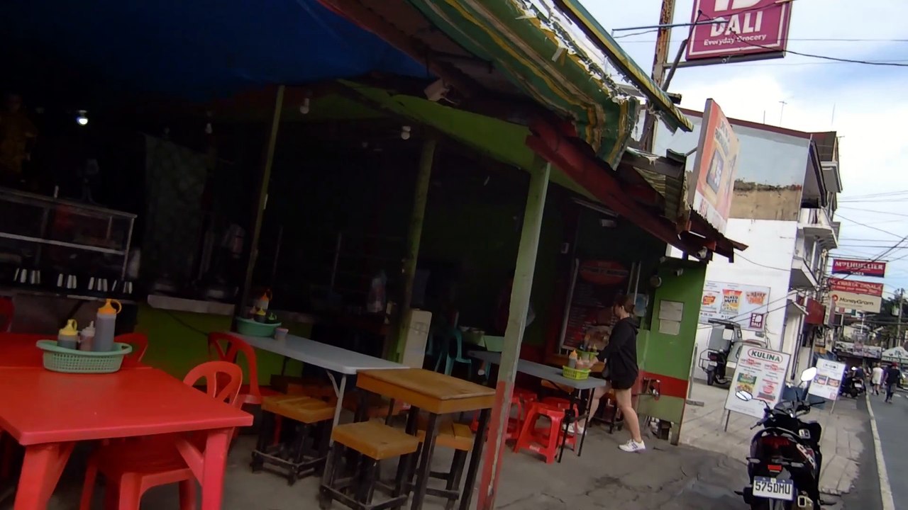 Typical Morning on Santa Cruz Street in Tanza, Cavite, Philippines