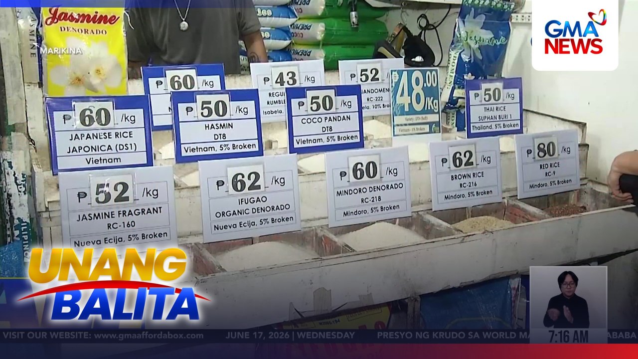 Ilang tindahan, nagbebenta pa rin ng P50/kg na imported na bigas kahit tapos na ang pagpapatupad ng price cap | Unang Balita