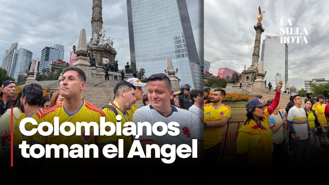 Afición de Colombia invade Reforma antes de su debut mundialista