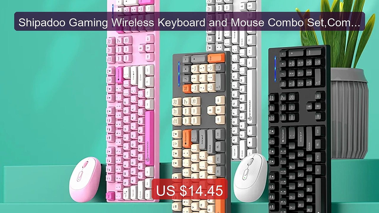 Shipadoo Gaming Wireless Keyboard and Mouse Combo Set,Compute... -- Amazing Value 2026 | Must Have!