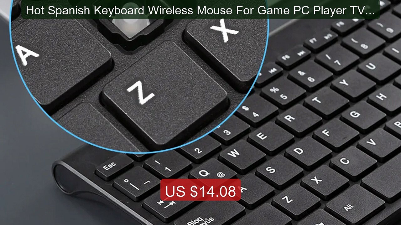 Hot Spanish Keyboard Wireless Mouse For Game PC Player TV Spa... -- Amazing Value 2026 | Must Have!