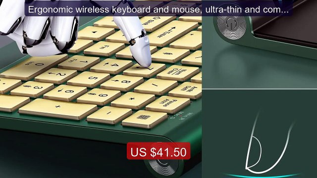 Ergonomic wireless keyboard and mouse, ultra-thin and compact ... Hot Deal 2026 | Limited Offer!