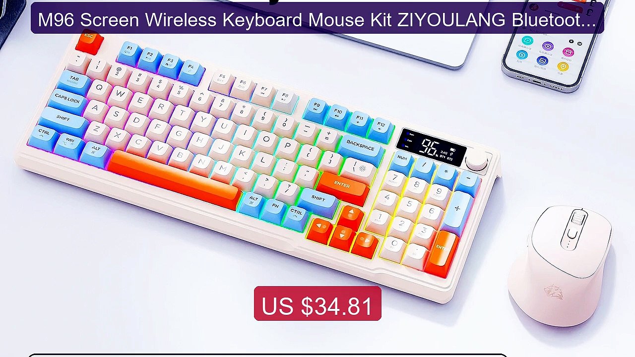 M96 Screen Wireless Keyboard Mouse Kit ZIYOULANG Bluetooth Keyboard... -- Top Rated 2026 | Buy Now!