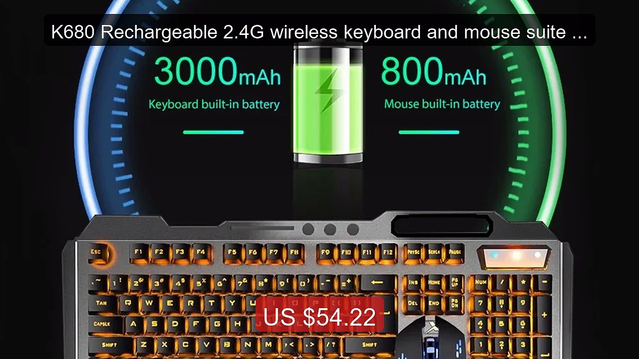 K680 Rechargeable 2.4G wireless keyboard and mouse suite Gami... -- Amazing Value 2026 | Must Have!