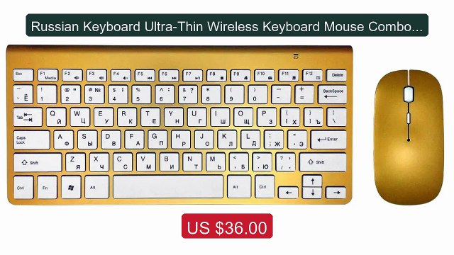 Russian Keyboard Ultra-Thin Wireless Keyboard Mouse Combo 2.4G Wire... Top Rated 2026 | Buy Now!
