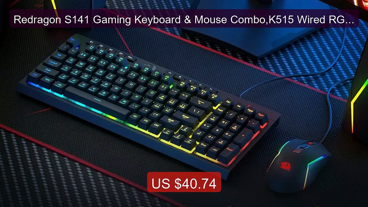 Redragon S141 Gaming Keyboard & Mouse Combo,K515 Wired RGB Me... -- Amazing Value 2026 | Must Have!