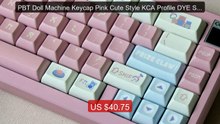 PBT Doll Machine Keycap Pink Cute Style KCA Profile DYE SUB... -- Top Pick 2026 | Unbeatable Price!