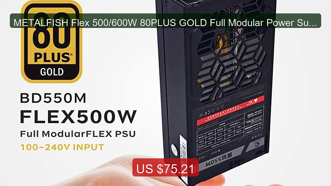 METALFISH Flex 500/600W 80PLUS GOLD Full Modular Power Supply... -- Amazing Value 2026 | Must Have!