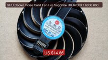 GPU Cooler Video Card Fan For Sapphire RX 6700XT 6800 6800X... -- Top Pick 2026 | Unbeatable Price!