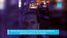 Martin Mendinueta y el final del partido en Kansas: Argentina goleó 3 a 0 a Argelia