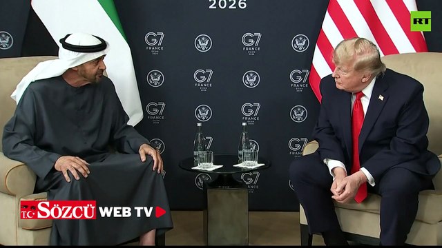 Trump, BAE Devlet Başkanı Al Nahyan ile kameralar önünde dalga geçti