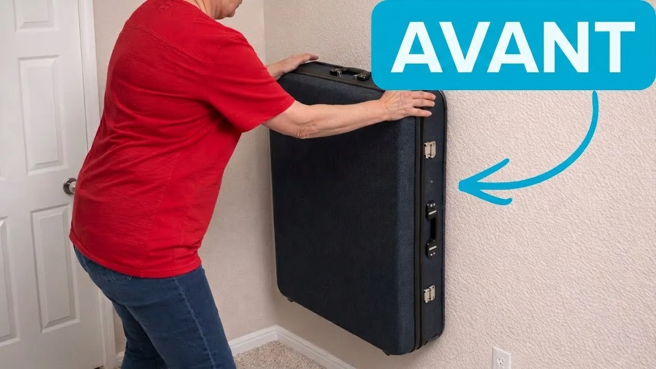 Accrochez une valise sur le mur de votre entrée : l’astuce vraiment ingénieuse !