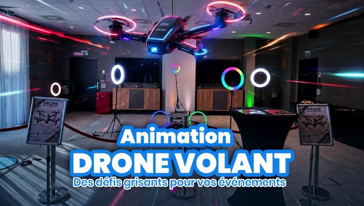 Animation drone volant : Challenge de précision et show technologique