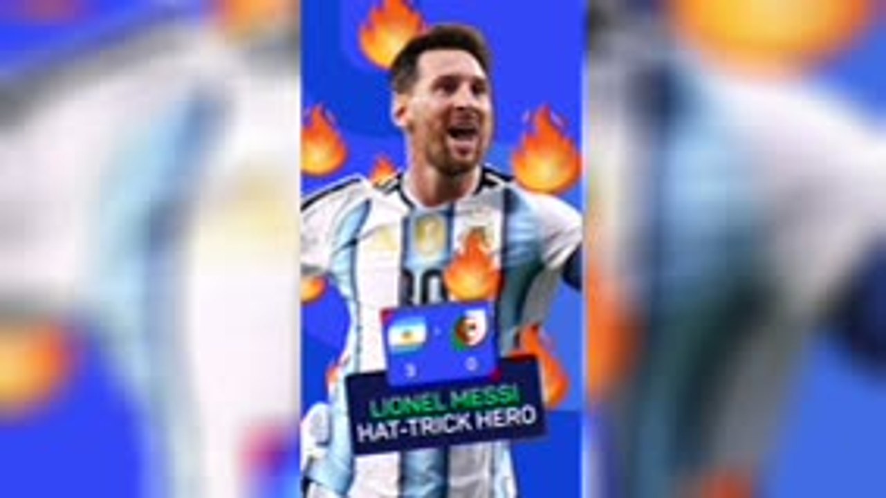 Messi's hat-trick heroics put him level with Klose
