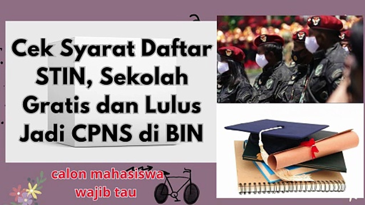 Cek Syarat Daftar Sekolah Tinggi Intelijen NegaraSTIN, Sekolah Gratis dan Lulus Jadi CPNS di BIN