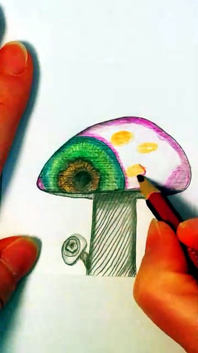 relaxxing coloring of a surreal shroom