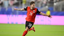 Gol de Romano Schmid (1-0) en el Austria 3-1 Jordania