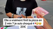 Eating a pizza in 2 minutes… is it possible? 😳🤭