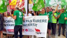 Nuevas protestas de docentes vuelven a las calles de Valencia: "La escuela concertada también está quemada"
