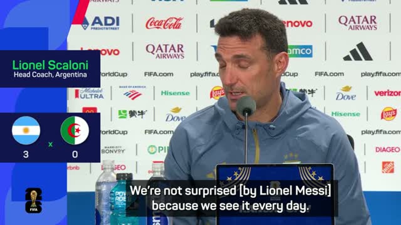 'I'm not surprised' - Scaloni on Messi's World...