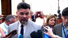 Rufián (ERC), sobre la continuidad del Gobierno: "Aguantar sin contenido no tiene sentido"