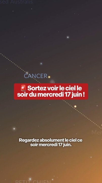 ⚠️ Sortez voir le ciel ce soir mercredi 17 juin !