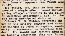 Tuesday, 27th May 1913 Burns Agency Quits the Phagan Case; Tobie Leaves Today