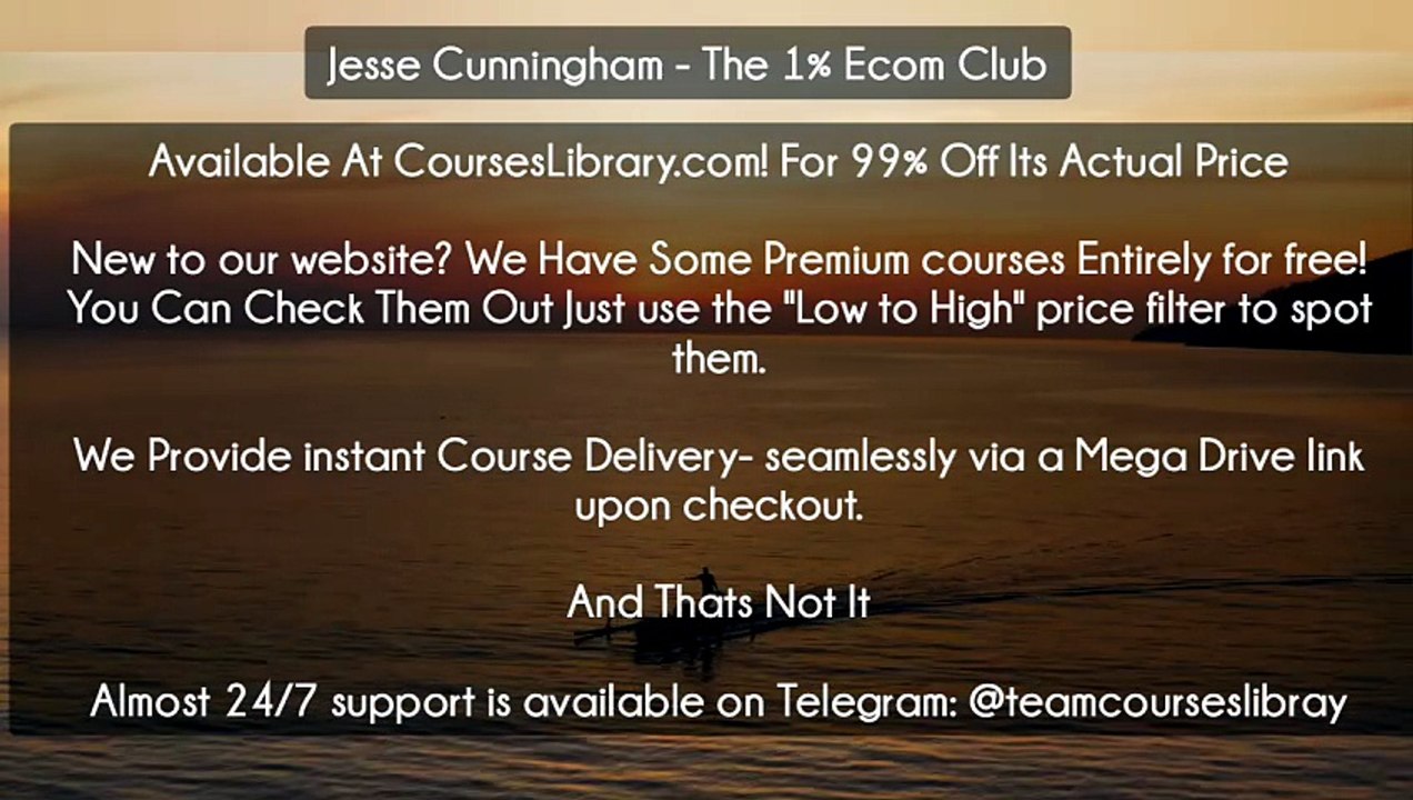 (Courseslibrary.com)Jesse Cunningham - The 1% E...