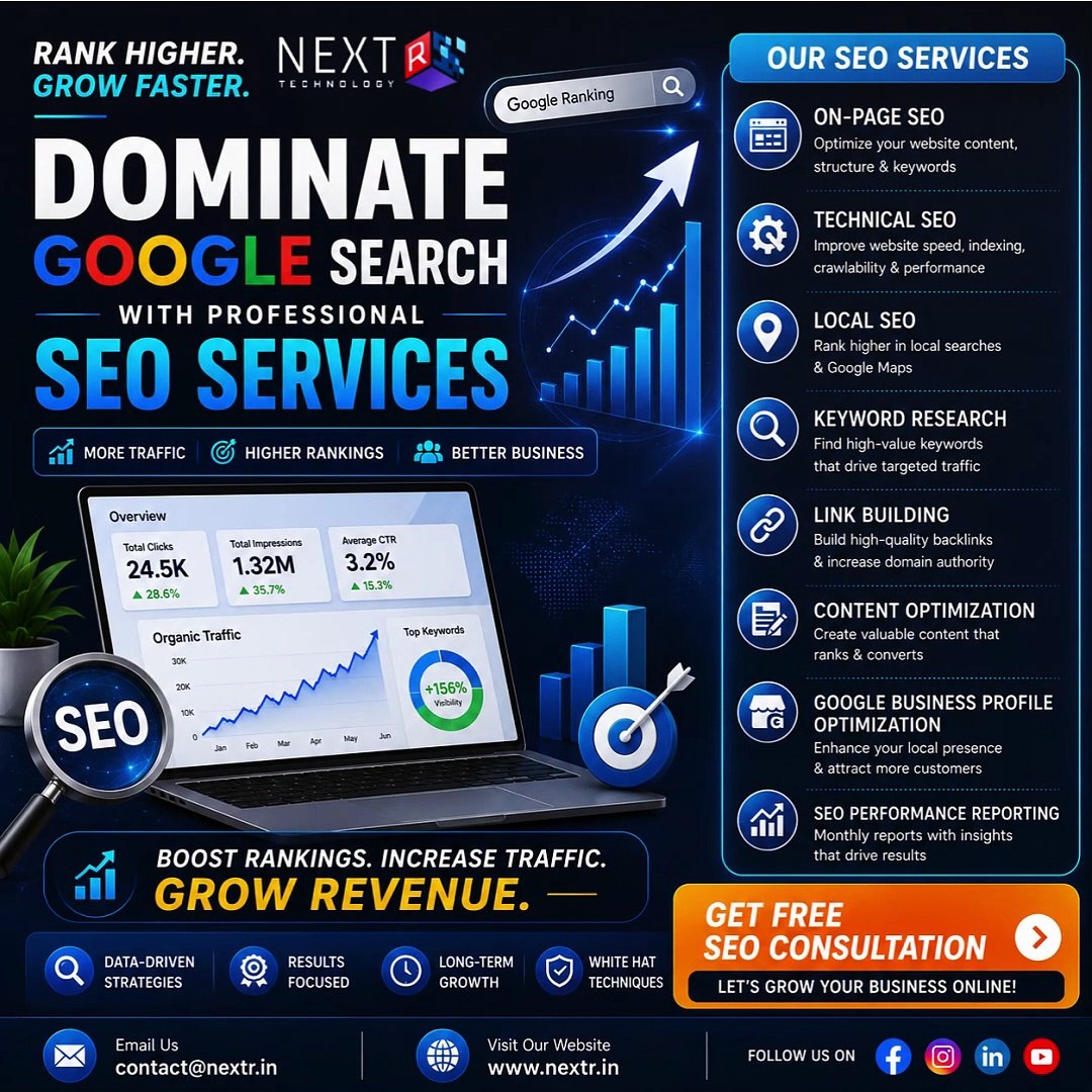 ⁣Nextr Technology – Custom Web Development & Digital Solutions